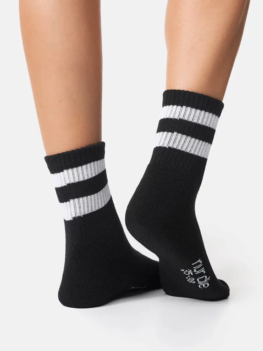 Nur Die Sport Kurzsocken 3er Pack - schwarz/grau - Größe 39-42 Kostenloser Versand