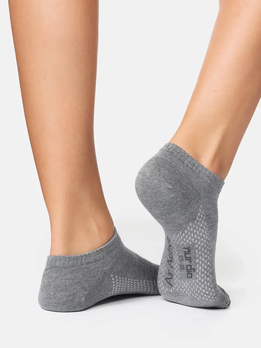 Nur Die 5-Pack Sneakersocken Bambus¹ - hellgraumelange - Größe 39-42 Black Friday