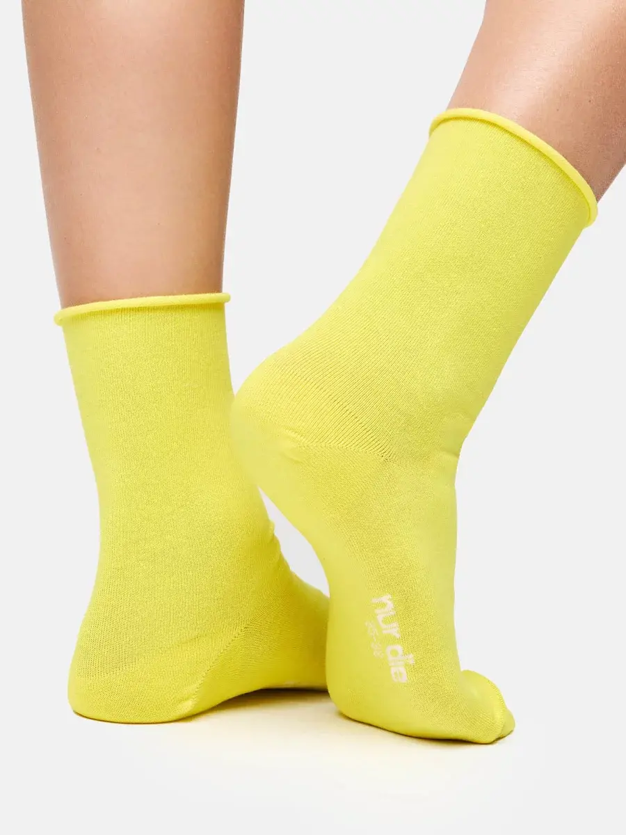 Nur Die Socken Colourful - gelb - Größe 39-42 Lagerräumung