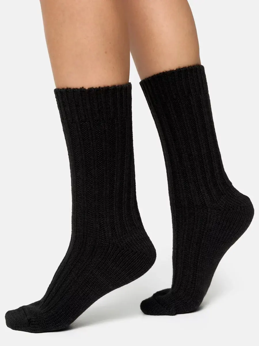 Nur Die Weich & Warm Socke - schwarz - Größe 35-38 Online Outlet