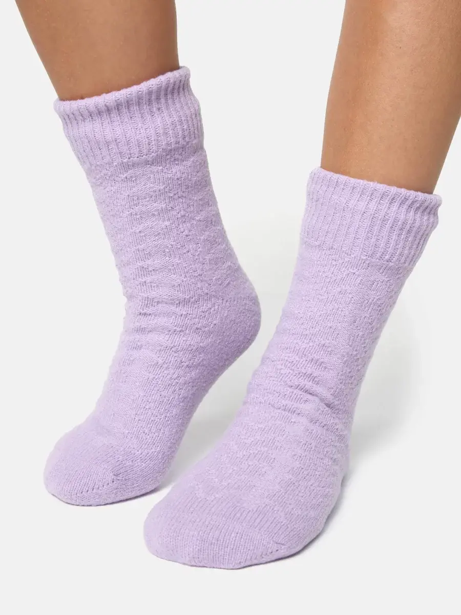 Nur Die Flausch Socke - flieder - Größe 40-41 Zeitlich begrenztes Angebot