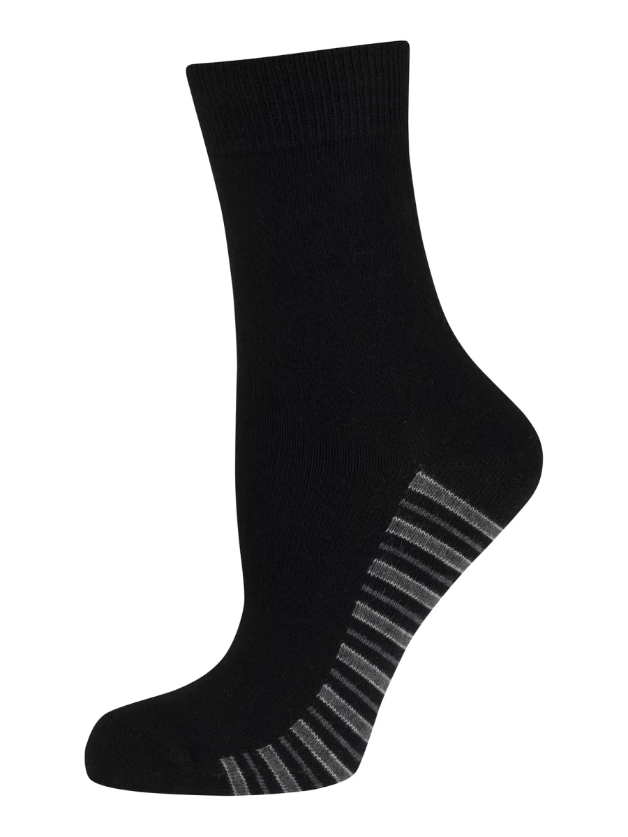 Nur Die Classic Baumwolle gemustert 2er Pack - schwarz Streifen - Größe 35-38 Exklusive Angebote