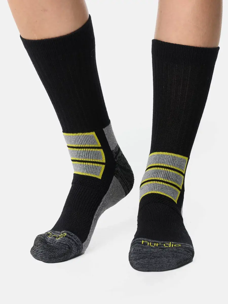 Nur Die Outdoor Socke 2er Pack - schwarz/gelb - Größe 35-38 Blitzangebot