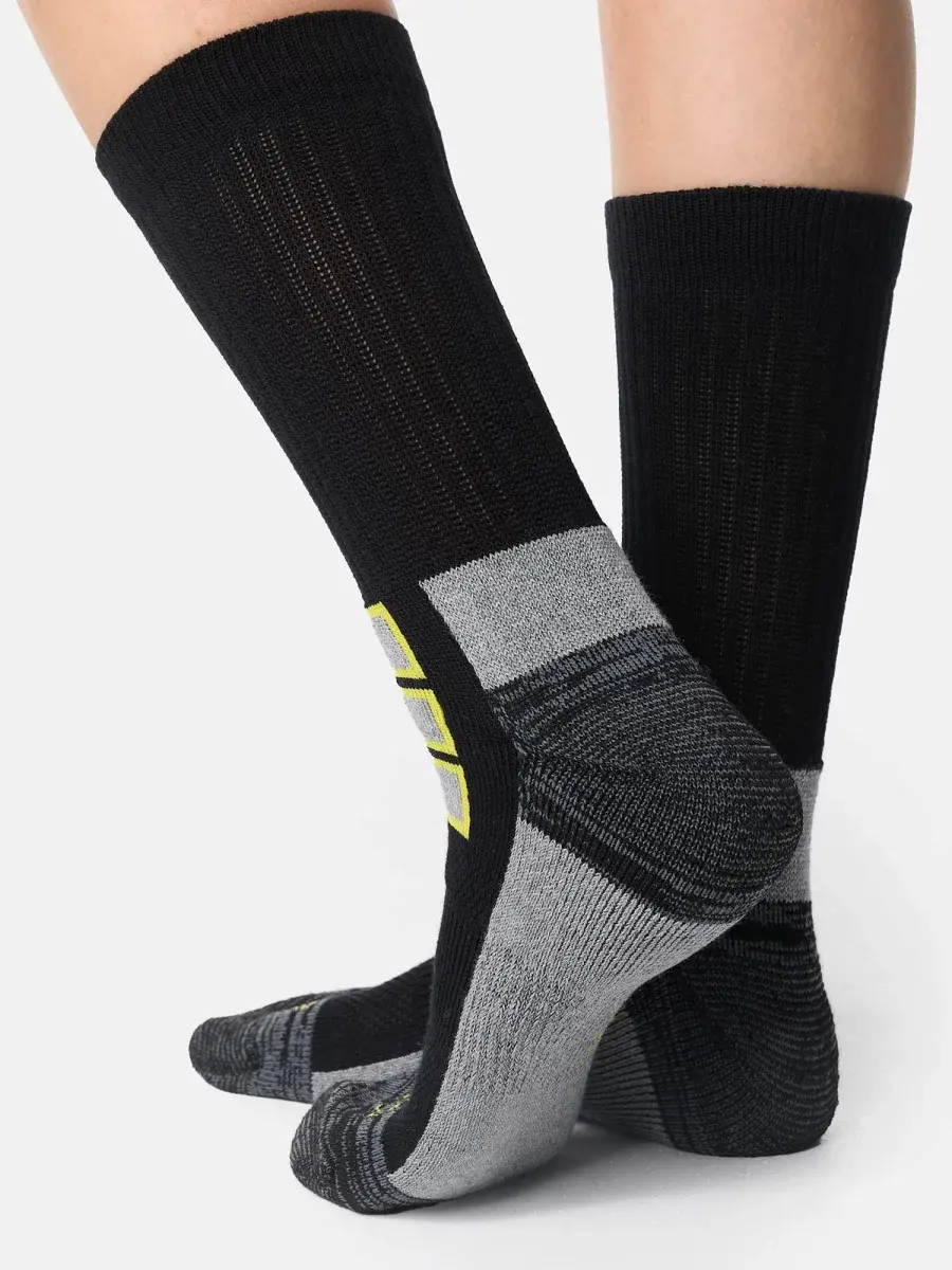 Nur Die Outdoor Socke 2er Pack - schwarz/gelb - Größe 35-38 Blitzangebot