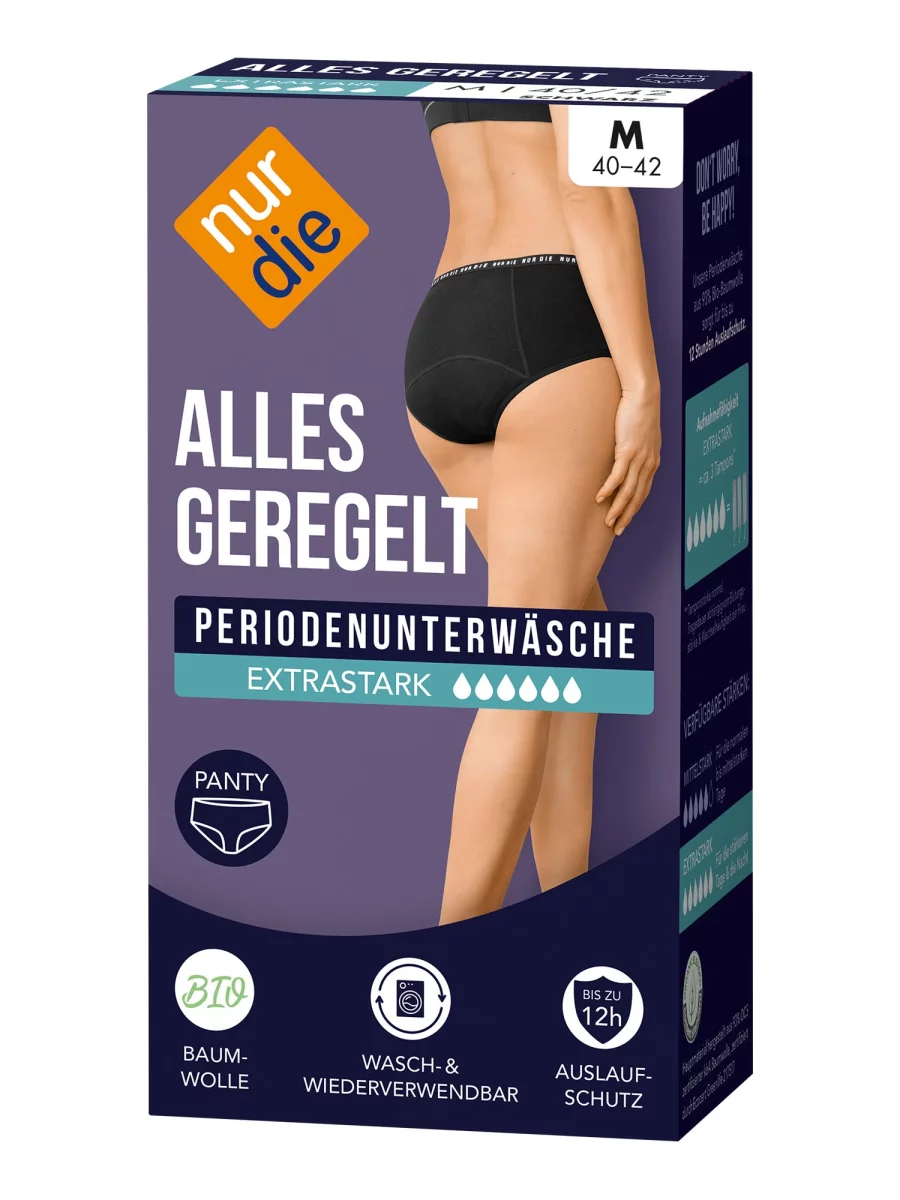 Nur Die Periodenunterwäsche Alles Geregelt Panty extrastark - schwarz - Größe 44-46 Bis zu 60% Rabatt