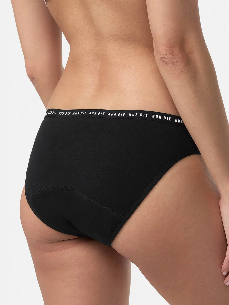 Nur Die Periodenunterwäsche Alles Geregelt Slip mittelstark - schwarz - Größe 32-34 Sonderangebot der Fabrik
