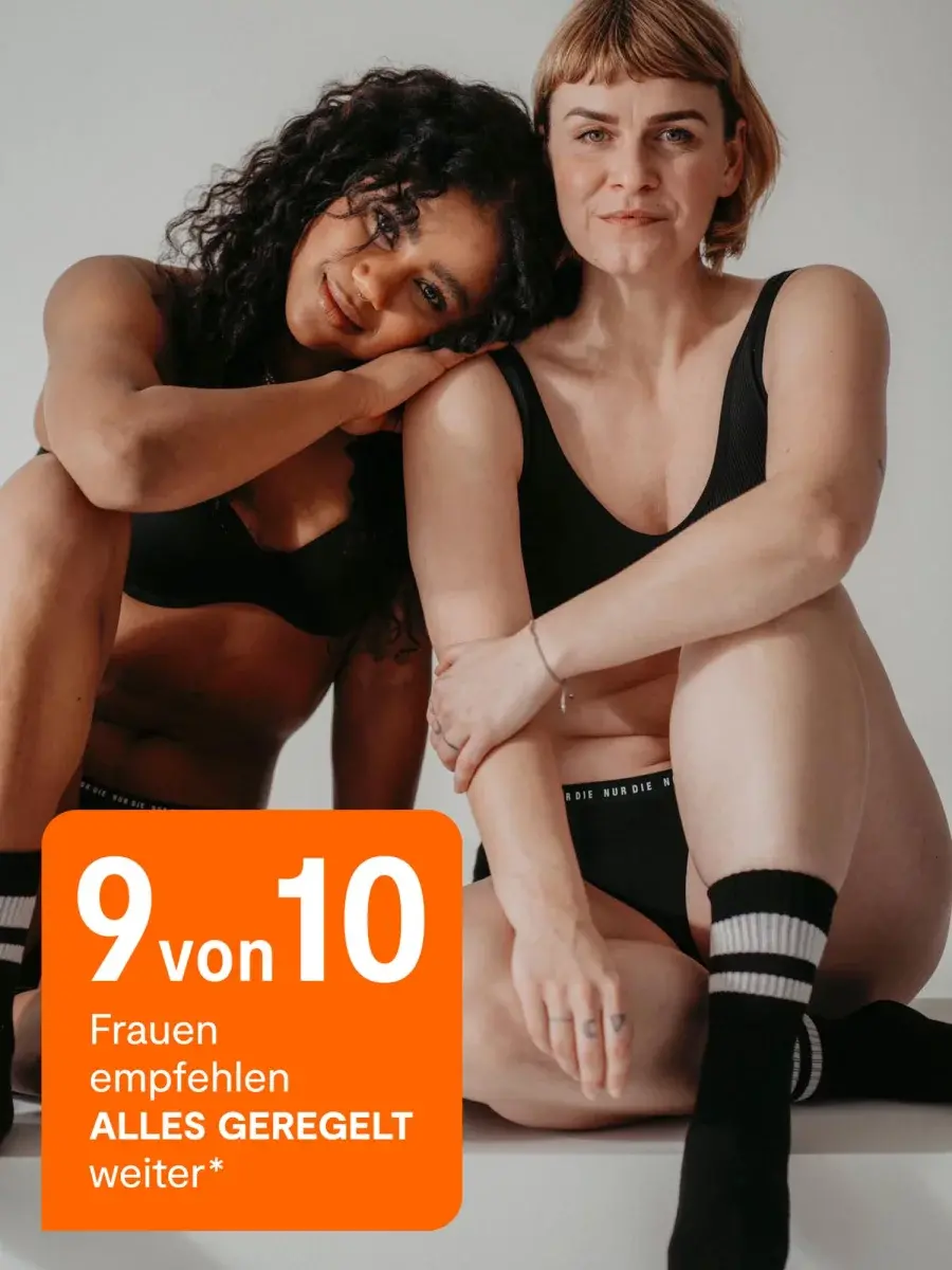 Nur Die Periodenunterwäsche Alles Geregelt Slip mittelstark - schwarz - Größe 32-34 Sonderangebot der Fabrik