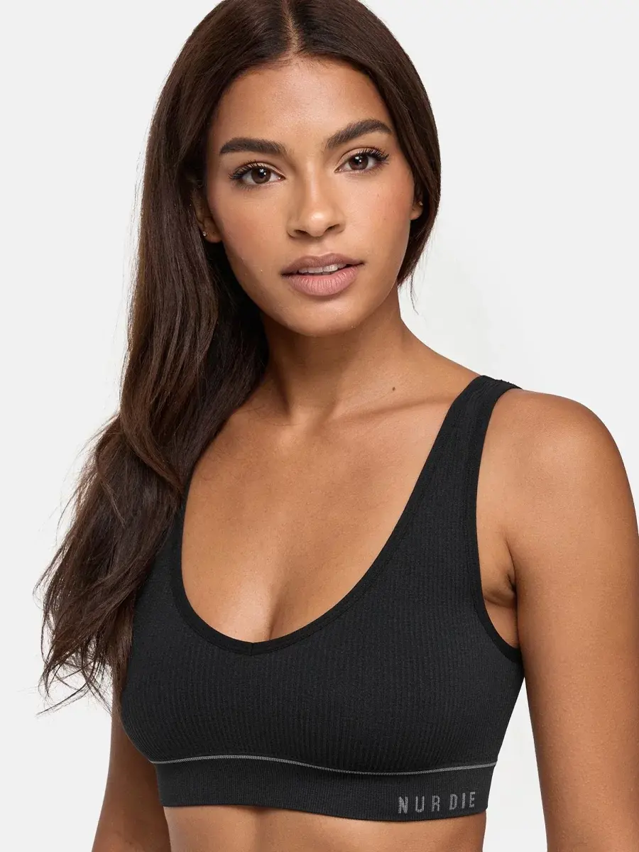 Nur Die Bustier 2-Pack Retro - schwarz - Größe 46-48 50% Rabatt für begrenzte Zeit