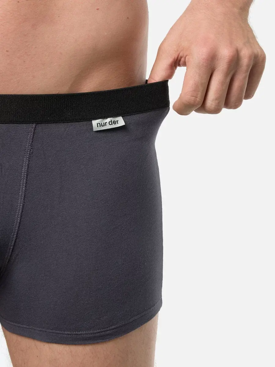 Nur Die Boxer Cotton Strech 3er Pack - navy/graumelange/grau - Größe 8 | XXL | 56 Rabatt
