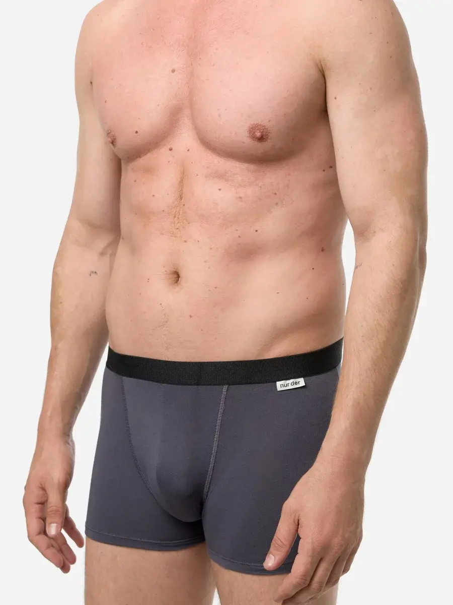 Nur Die Boxer Cotton Strech 3er Pack - navy/graumelange/grau - Größe 8 | XXL | 56 Rabatt