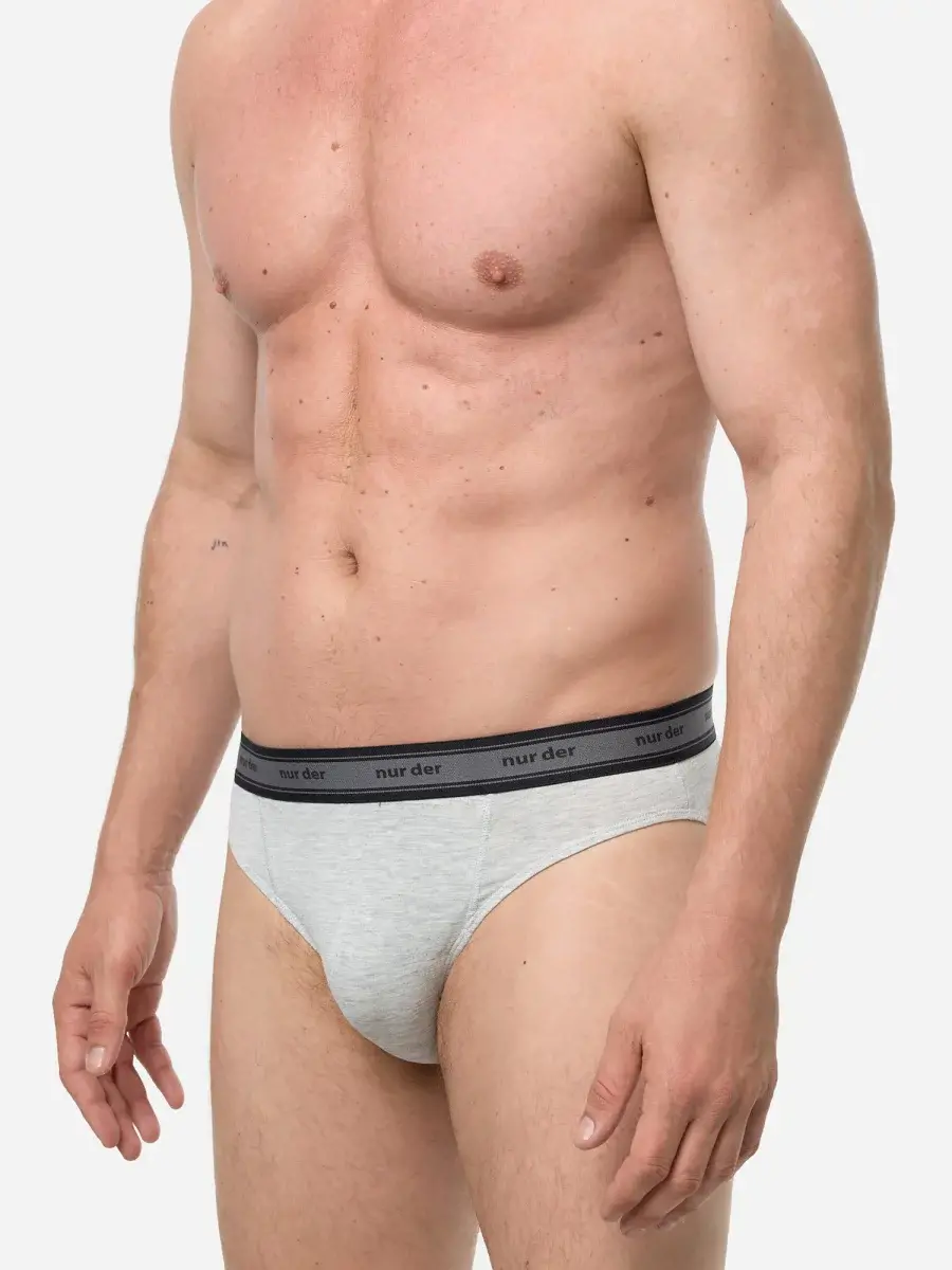 Nur Die Slip Organic Cotton 2er Pack - graumelange - Größe 7 | XL | 54 Günstig kaufen