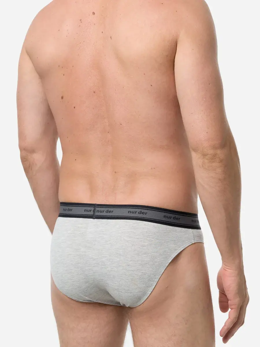 Nur Die Slip Organic Cotton 2er Pack - graumelange - Größe 7 | XL | 54 Günstig kaufen