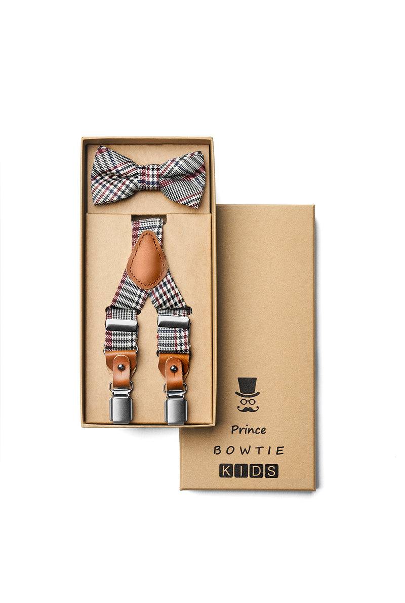 Prince Bowtie Kids Set - Hosenträger + Fliege