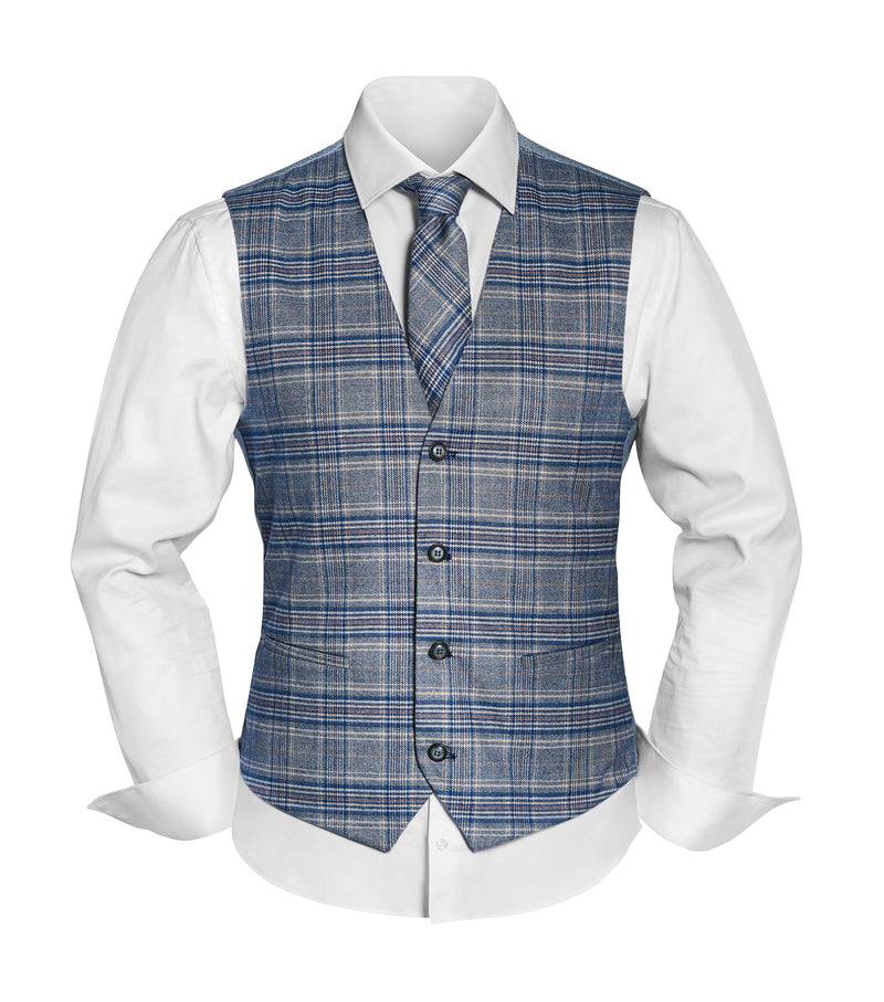 Prince Bowtie Secret Sale - Vintage-Outfit inklusive Weste, Krawatte & Einstecktuch in Viskosemischung
