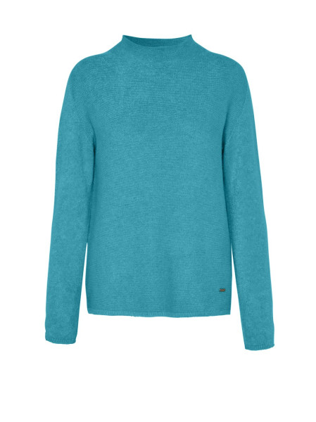 TONI Fashion Style »Helene« petrol Feinstrick-Pulli mit Turtleneck Räumungsverkauf