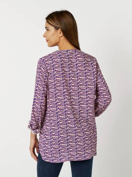 TONI Fashion Style »Bella« multicolour purple Gemusterte Schlupfbluse Tiefpreis