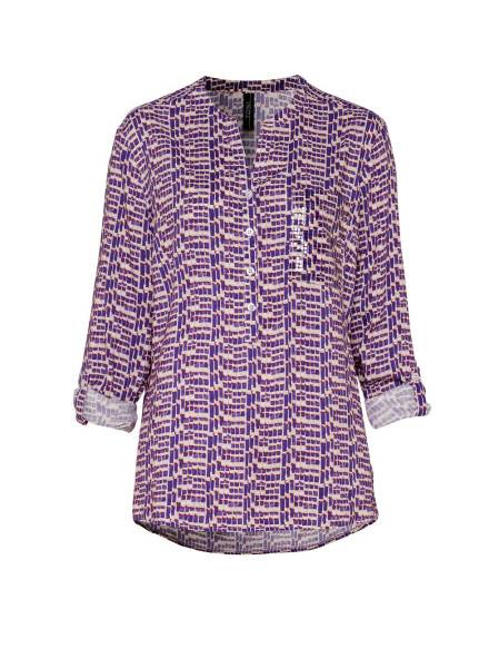 TONI Fashion Style »Bella« multicolour purple Gemusterte Schlupfbluse Tiefpreis