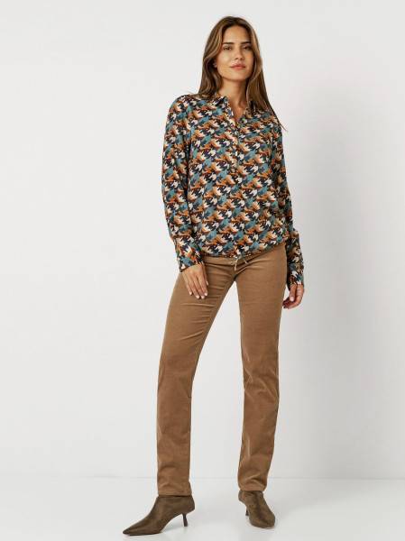 TONI Fashion Style »Bianca« multicolour petrol Bluse mit Hahnentritt Wochenangebot
