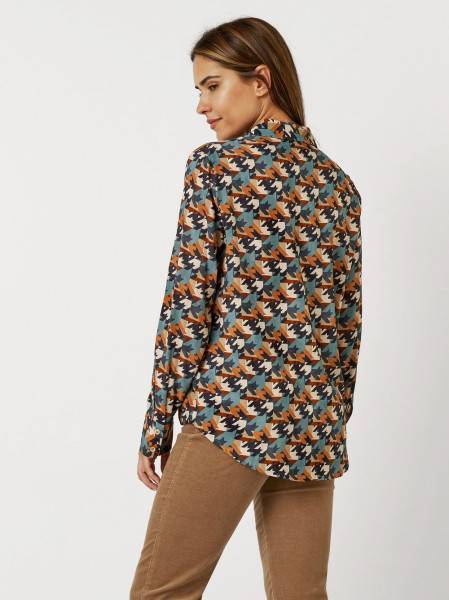 TONI Fashion Style »Bianca« multicolour petrol Bluse mit Hahnentritt Wochenangebot