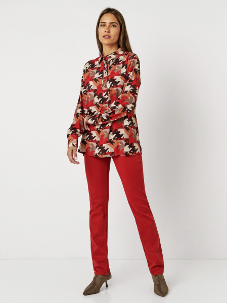 TONI Fashion Style »Celina« multicolour red Bluse mit Hahnentritt Kostenlose Rückgabe