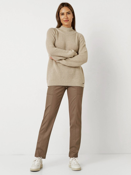 TONI Fashion Style »Insa« sand Strickpulli mit Stehkragen Letzte 3 Tage