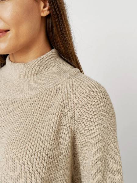 TONI Fashion Style »Insa« sand Strickpulli mit Stehkragen Letzte 3 Tage