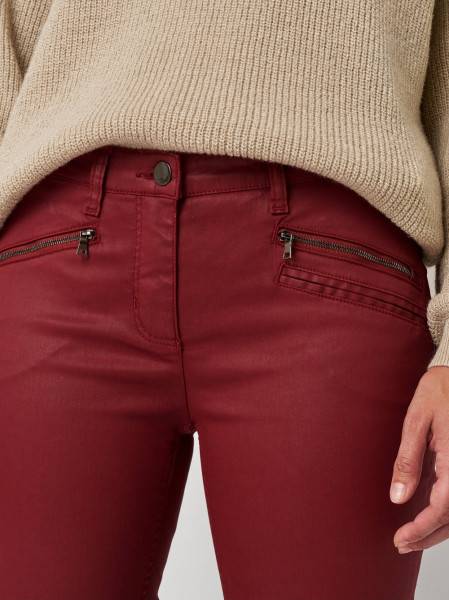 TONI Fashion Style »Perfect Shape« dark red Skinny-Fit im Lederlook Bis zu 50% Rabatt
