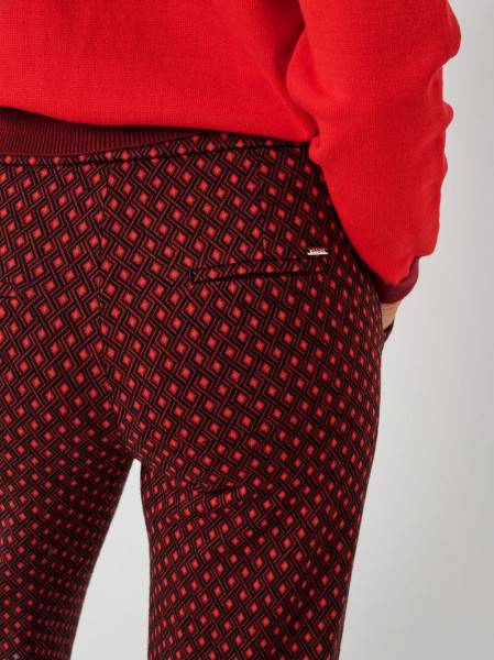 TONI Fashion Style »Jenny« red Gemusterte Wide Leg Nur noch ein Tag übrig