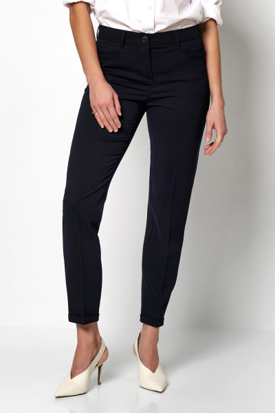 TONI Fashion Style »Jolie« dark blue Schlanke Businesshose Kostenloser Versand international