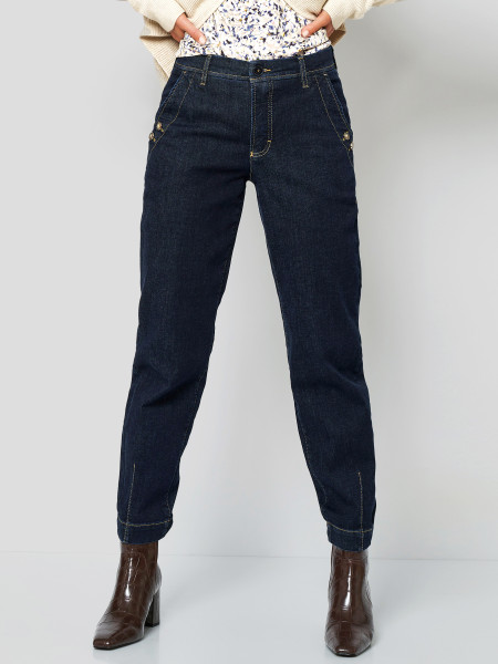 TONI Fashion Style »Liv« dark blue Karottenjeans mit Details Black Friday Preise