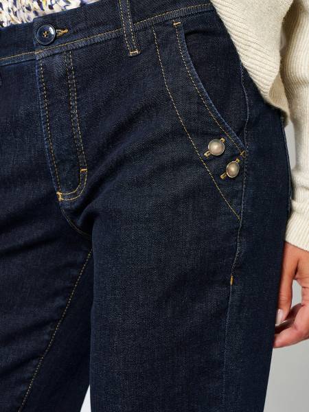 TONI Fashion Style »Liv« dark blue Karottenjeans mit Details Black Friday Preise
