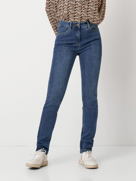TONI Fashion Style »be loved« blue used Slim-Fit Jeans mit hohem Bund 50% Rabatt für begrenzte Zeit