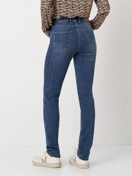 TONI Fashion Style »be loved« blue used Slim-Fit Jeans mit hohem Bund 50% Rabatt für begrenzte Zeit