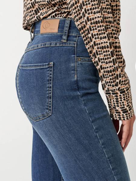 TONI Fashion Style »be loved« blue used Slim-Fit Jeans mit hohem Bund 50% Rabatt für begrenzte Zeit