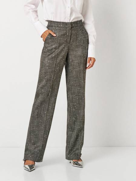 TONI Fashion Style »Luisa« silver/black Glamouröse Hose mit Pailletten Fabrik Onlineshop