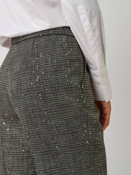 TONI Fashion Style »Luisa« silver/black Glamouröse Hose mit Pailletten Fabrik Onlineshop