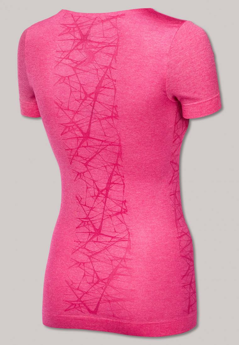 Schiesser Shirt kurzarm ultraleicht Seamless pink meliert - Active Mesh Light Neueste Mode