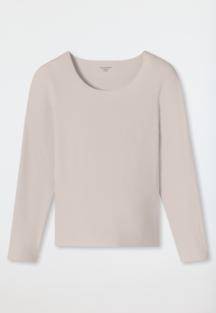 Schiesser Shirt wärmend sand - Invisible Soft Warming Online Outlet