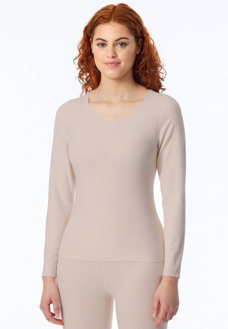 Schiesser Shirt wärmend sand - Invisible Soft Warming Online Outlet