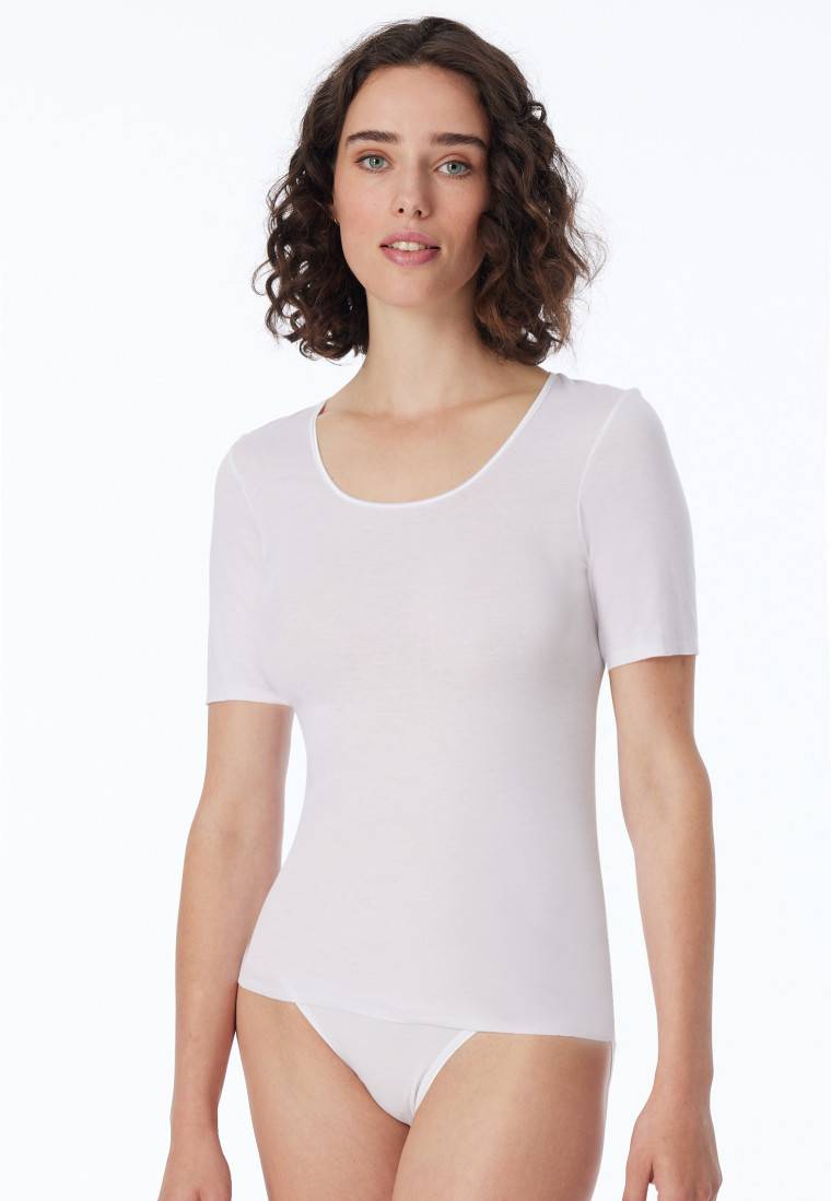 Schiesser Shirt kurzarm weiß - Luxury Exklusive Angebote