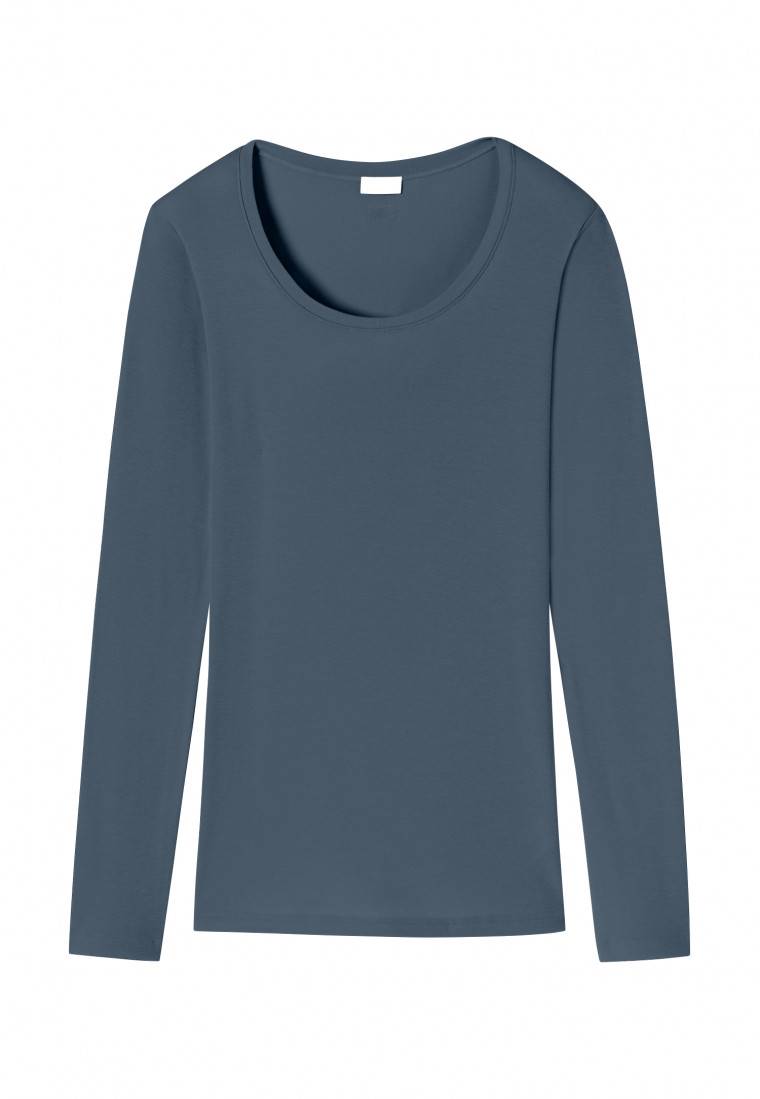 Schiesser Shirt langarm jeansblau - Revival Martina Kauf eins, bekomm eins gratis