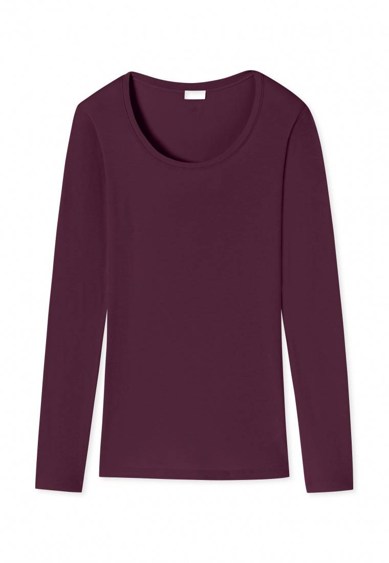 Schiesser Shirt langarm pflaume - Revival Martina Tägliche Deals