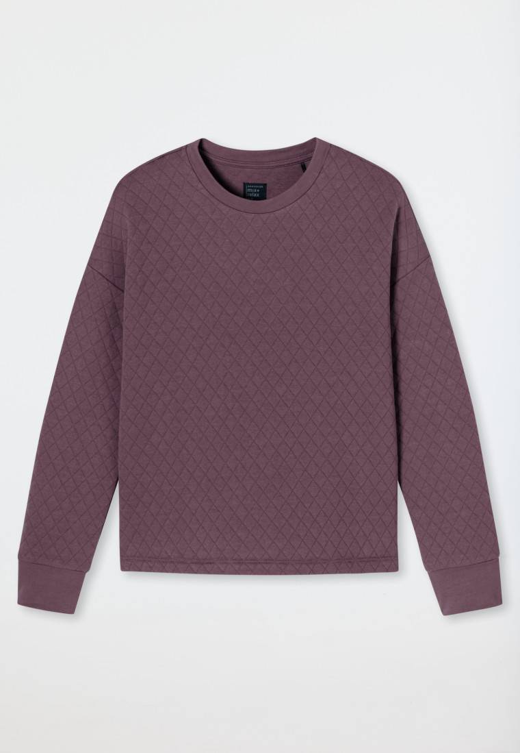 Schiesser Sweatshirt Jersey-Quiltstoff und Sweatware malve - Mix+Relax VIP-Rabatte