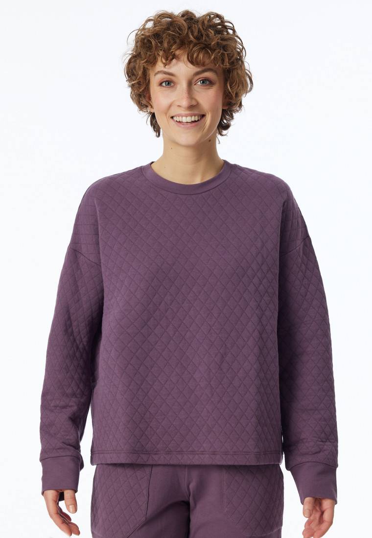 Schiesser Sweatshirt Jersey-Quiltstoff und Sweatware malve - Mix+Relax VIP-Rabatte