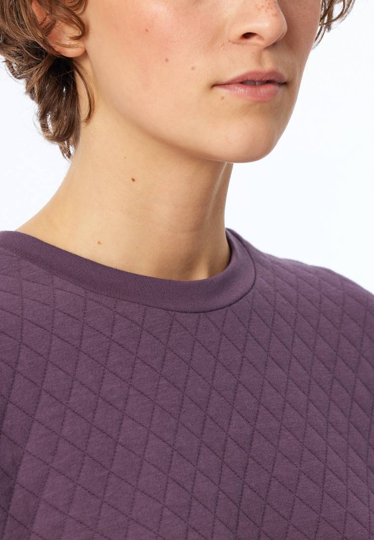 Schiesser Sweatshirt Jersey-Quiltstoff und Sweatware malve - Mix+Relax VIP-Rabatte