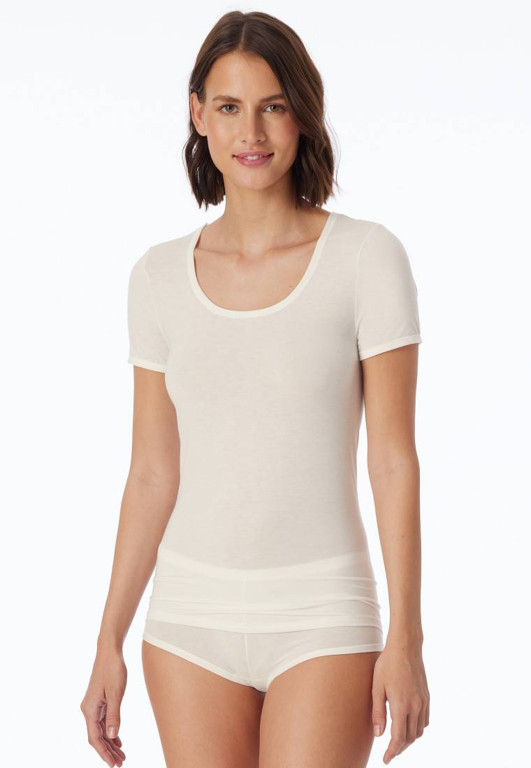 Schiesser Shirt kurzarm naturweiß - Personal Fit JETZT KAUFEN