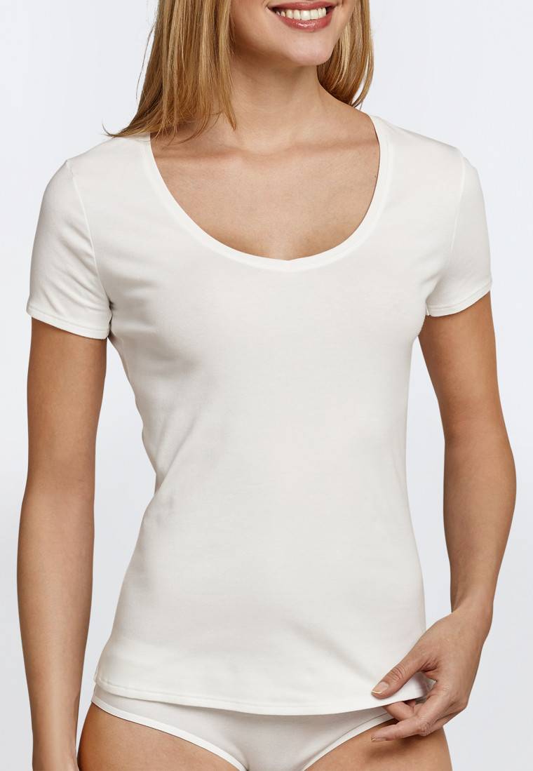 Schiesser Shirt kurzarm Feinripp sekt - Naturschönheit Letzte 2 Tage