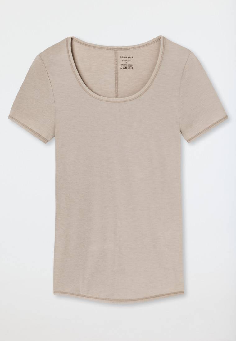 Schiesser Shirt kurzarm braun - Personal Fit Zeitbegrenzte Promotion