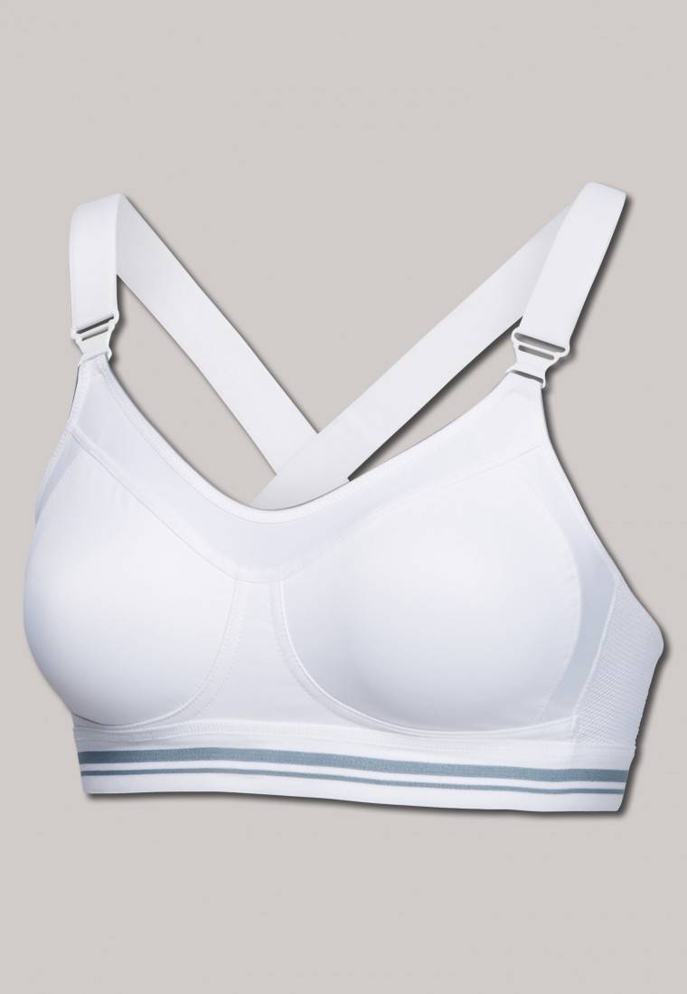 Schiesser Sport-BH Aktiv High Impact weiß - Sport BH Discount Store für neue Produkte