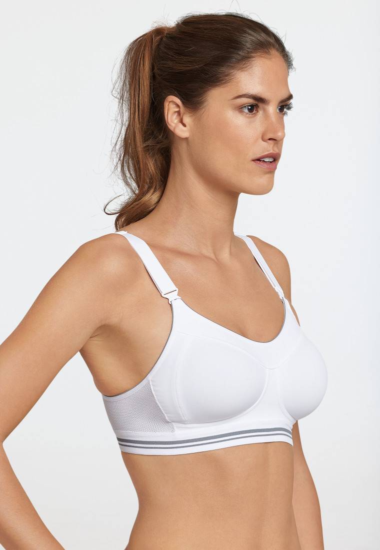 Schiesser Sport-BH Aktiv High Impact weiß - Sport BH Discount Store für neue Produkte